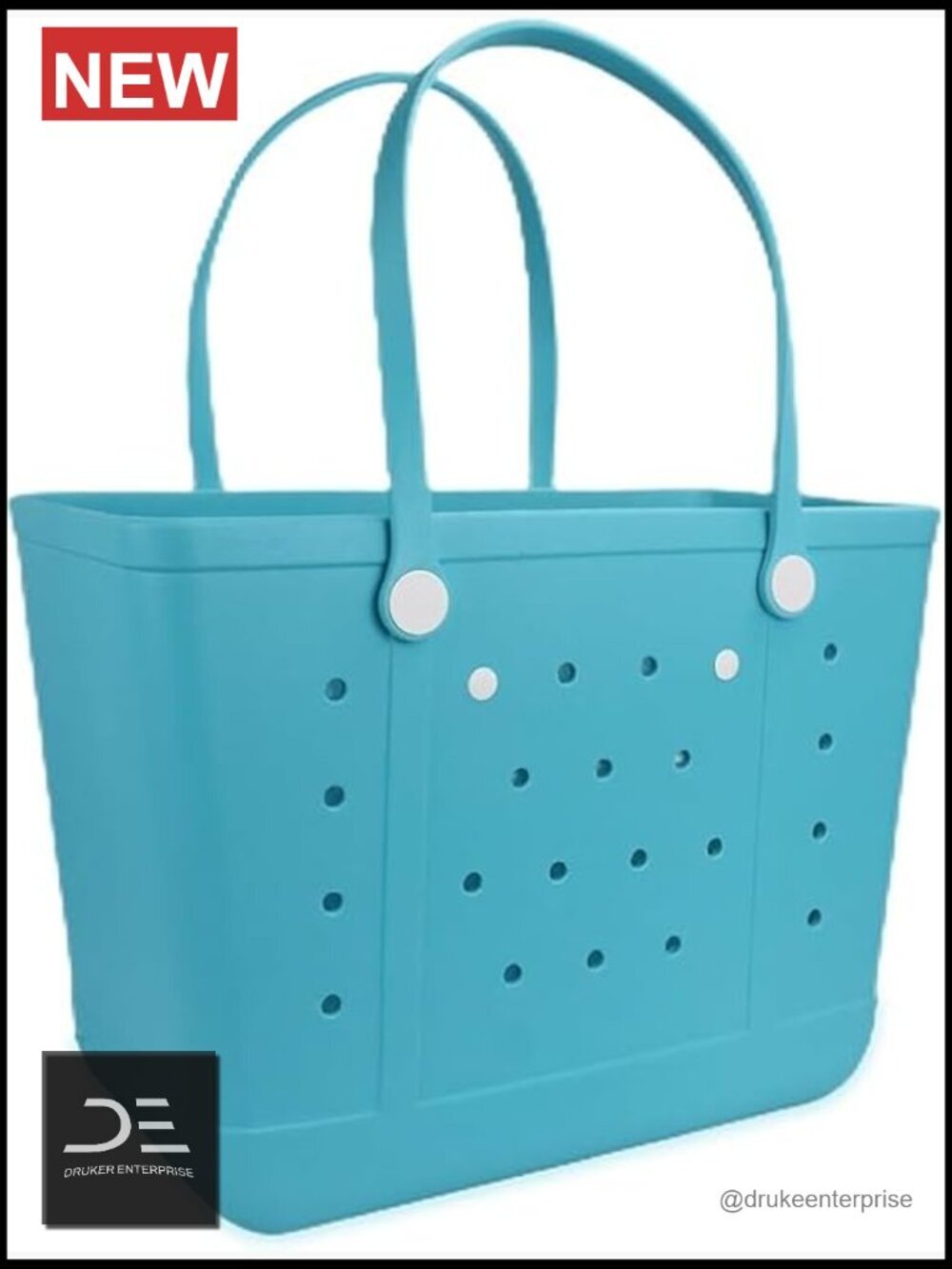 Rubber Beach Bag Waterproof Travel Tote Large Capacity Lightweight